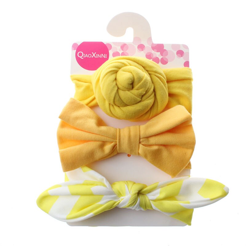 Baby Hair Bows Headband 3PC Set